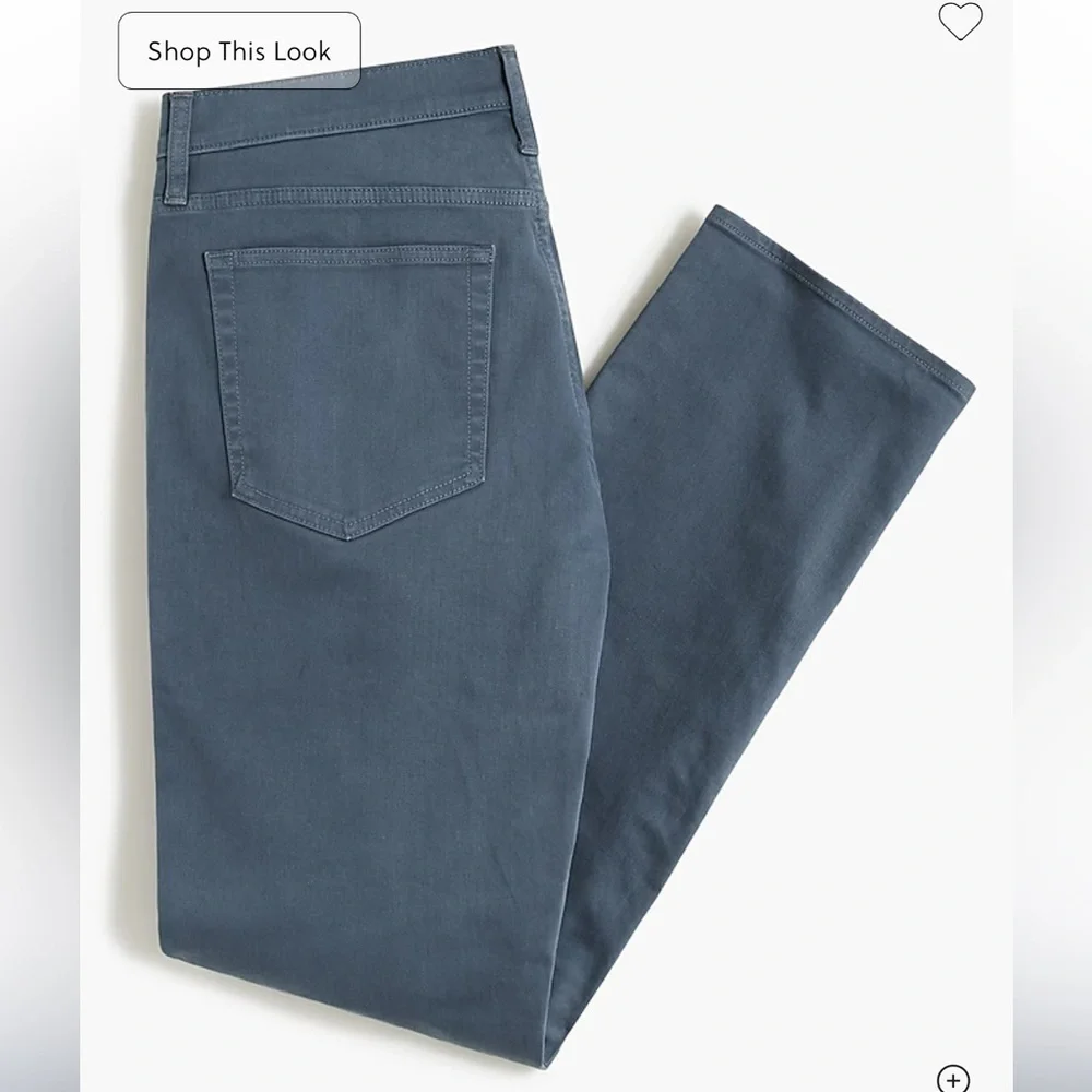 J crew opal blue Straight-fit garment-dyed five-pocket pant